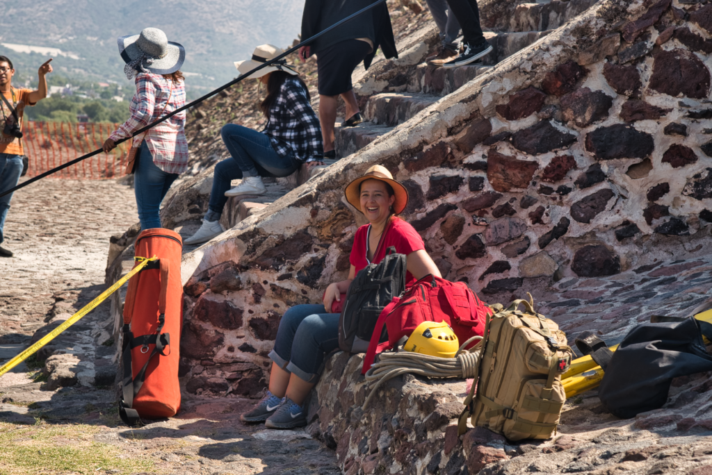 Lina Dominguez Teotihuacan pirámide del Sol